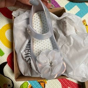 Silver Mini Melissa mary janes